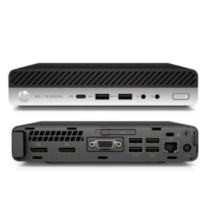 HP EliteDesk 800 G3 DM/Core i5 6500T 2,5 GHz / 8 Go de RAM / 256 Go SSD/Intel HD Graphics/Windows 10 Pro (reconditionné)