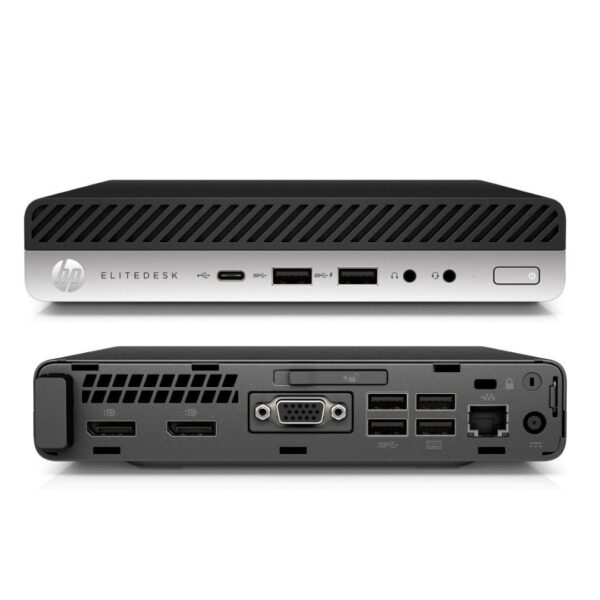 HP EliteDesk 800 G3 DM/Core i5 6500T 2,5 GHz / 8 Go de RAM / 256 Go SSD/Intel HD Graphics/Windows 10 Pro (reconditionné)