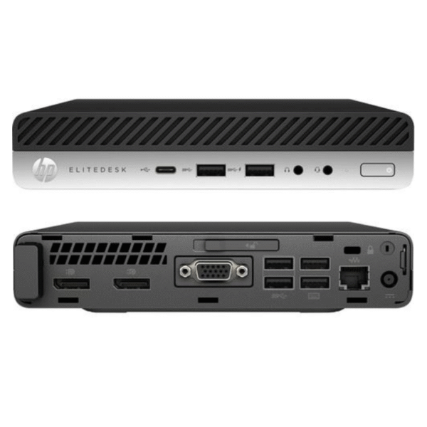 PC HP EliteDesk 800 G3 Intel Core i5 16 Go RAM 256 Go SSD Noir et Gris